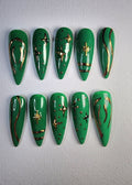 Green and Gold Intricate Design